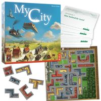 999 Games My City Volwassenen en kinderen Bordspel met tegels - thumbnail
