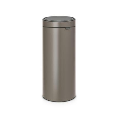 Brabantia Touch Bin Afvalemmer - 30 liter - kunststof binnenemmer - platinum 115363