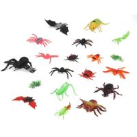 Speelgoed insecten dieren speelfiguren - set 18x stuks - kunststof - tussen 3 - 6 cm