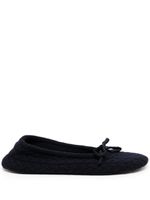 N.Peal knitted cashmere slippers - Bleu