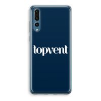 Topvent Navy: Huawei P20 Pro Transparant Hoesje