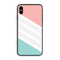 Strepen pastel: iPhone XS Max Biologisch afbreekbaar hoesje