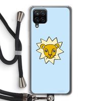 Kleine leeuw: Samsung Galaxy A12 Transparant Hoesje met koord