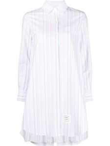 Thom Browne robe-chemise à rayures - Blanc