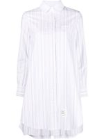 Thom Browne robe-chemise à rayures - Blanc - thumbnail