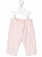 Bonpoint pantalon à design froncé - Rose