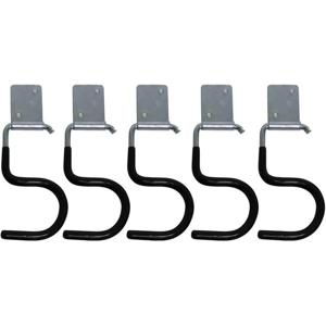Gereedschapshaken - 15x stuks - ophanghaken - metaal met coating - incl. schroeven