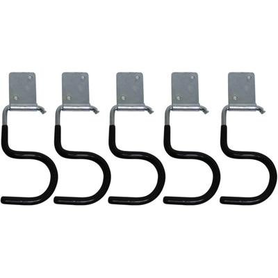 Gereedschapshaken - 15x stuks - ophanghaken - metaal met coating - incl. schroeven