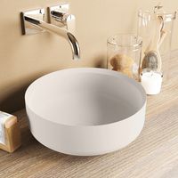 MONDIAZ COSS Waskom solid surface 36cm kleur Linen / Linen MONDIAZ COSS Waskom solid surface 36cm kleur Linen / Linen