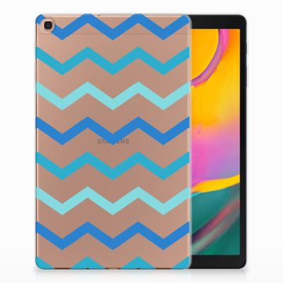 Samsung Galaxy Tab A 10.1 (2019) Hippe Hoes Zigzag Blauw