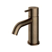 Wastafelmengkraan Hotbath Cobber 1-hendel Gebogen 14.3 cm Living Colour Verouderd Messing Living Colours