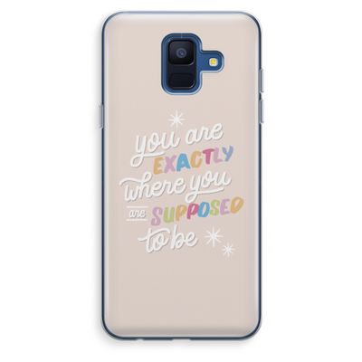 Right Place: Samsung Galaxy A6 (2018) Transparant Hoesje