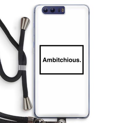 Ambitchious: Honor 9 Transparant Hoesje met koord
