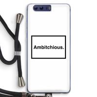 Ambitchious: Honor 9 Transparant Hoesje met koord