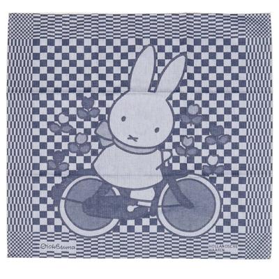Hollandsche Waaren Theedoek Dick Bruna | Nijntje op fiets