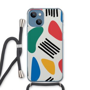 Illustratieve pop 1: iPhone 13 Transparant Hoesje met koord