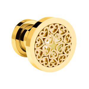 Tunnel Verguld chirurgisch staal 316L Tunnels & Plugs