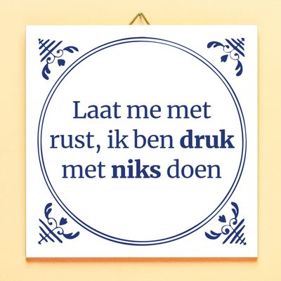 Tegeltje Laat me met rust