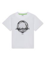 BOSS Kidswear t-shirt en coton à imprimé graphique - Blanc