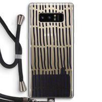 Moroccan stripes: Samsung Galaxy Note 8 Transparant Hoesje met koord