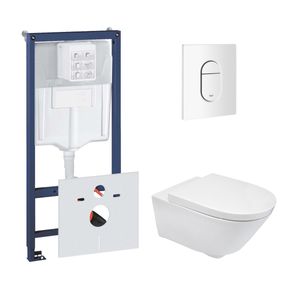 Grohe Rapid toiletset met Mueller Sub en softclose zitting