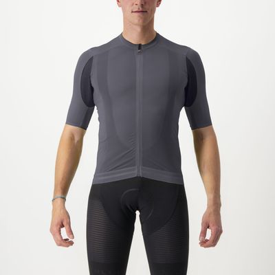 Castelli Superleggera 3 korte mouw fietsshirt grijs heren M