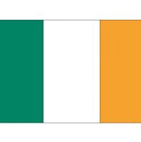 20x Stickertjes Ierland vlag 10 cm   -