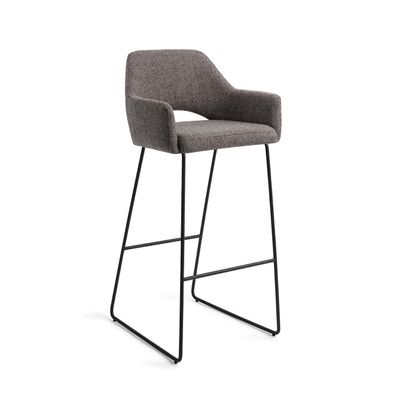 Jesper Home Yanai barkruk H75 Amazing Grey slide black
