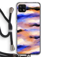 Donkere Wolken: Samsung Galaxy A22 5G Transparant Hoesje met koord