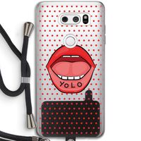Yolo Denise: LG V30 Transparant Hoesje met koord