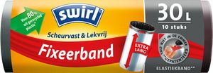 Swirl pedaalemmerzakken met fixeerband XL 30 liter 10 stuks