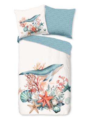 Good Morning Dekbedovertrek "maritiem/ zee thema" - Wit - (155x220 cm) - Katoen Good Morning Dekbedovertrek "maritiem/ zee thema" - Wit - (155x220 cm) - Katoen