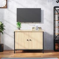 Tv-meubel met deuren 60x35x45 cm bewerkt hout sonoma eikenkleur - thumbnail
