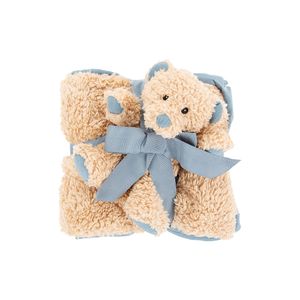 Scruffs Cosy Blanket & Toy Gift Set - Lagoon Blue