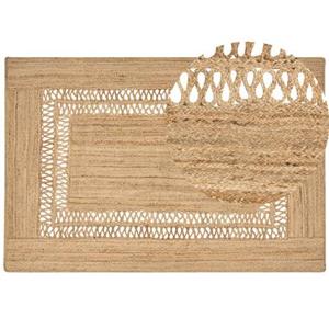 Beliani - YENIKOY - Vloerkleed - Beige - 200 x 300 cm - Jute