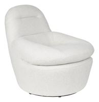 ZILT Draaifauteuil 'Vello' Bouclé, kleur Off White