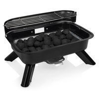 Princess 112252 Hybride Barbecue – Elektrische BBQ - Tafelmodel - 2000W - 44x 29cm - Gebruik elektrisch of met kolen - thumbnail