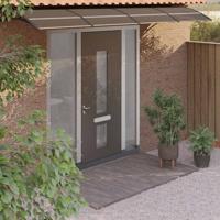 Deurluifel 350x75 cm polycarbonaat zwart