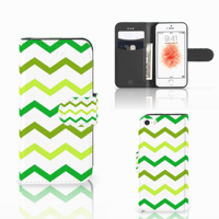 Apple iPhone 5 | 5s | SE | Telefoon Hoesje | Zigzag Groen