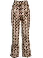 Casablanca pantalon à motif cœur - Marron