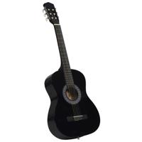 VidaXL Gitaar klassiek beginner en kinderen 3/4 36" zwart