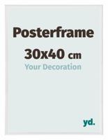 Posterlijst 30x40cm Wit Hoogglans Kunststof Paris