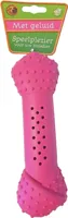 Hondenspeelgoed crunchy bot 17,5 cm roze