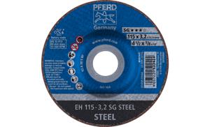 PFERD EH 115-3,2 SG STEEL 61340132 Doorslijpschijf gebogen 115 mm 25 stuk(s) Staal