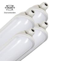 4 PACK - LED's Light Pro Premium Koppelbaar LED TL armatuur 40W 150cm 6400lm 4000K 160lm/w