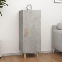 Dressoir 34,5x34x90 cm bewerkt hout betongrijs