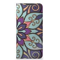 OPPO A54 5G | A74 5G | A93 5G Smart Cover Purple Flower - thumbnail