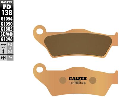GALFER remblokken "fd138" brake pad fd138 g1396 sintered metal