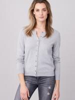 Basic cardigan van katoen-mix