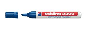 Edding edding 3300 4-3300003 Permanent marker Blauw Watervast: Ja